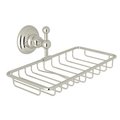 Rohl Italian Bath Wall Mounted Double Soap Basket Holder In Polished Nickel A1493PN